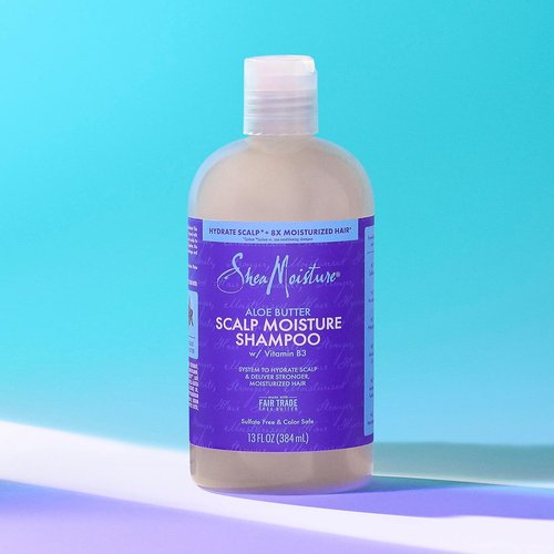SheaMoisture Scalp Moisture Shampoo - Aloe Butter & Vitamin B3 for Hydrated Scalp & Hair | 13 oz