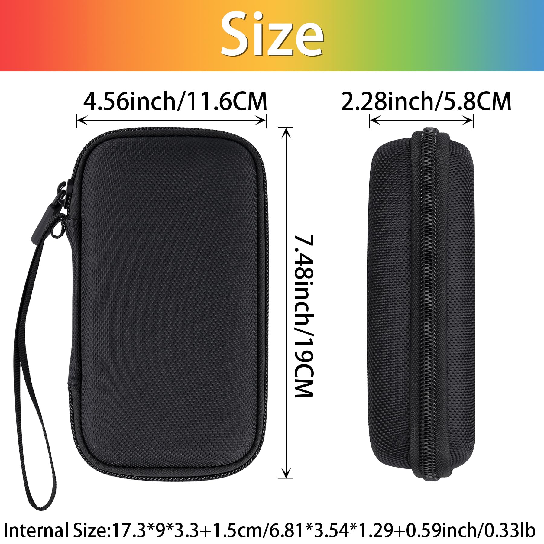 Aenllosi Hard Carrying Case Compatible with Polaroid Hi-Print - 2nd Generation Bluetooth 2x3 Photo Printer（Case Only）