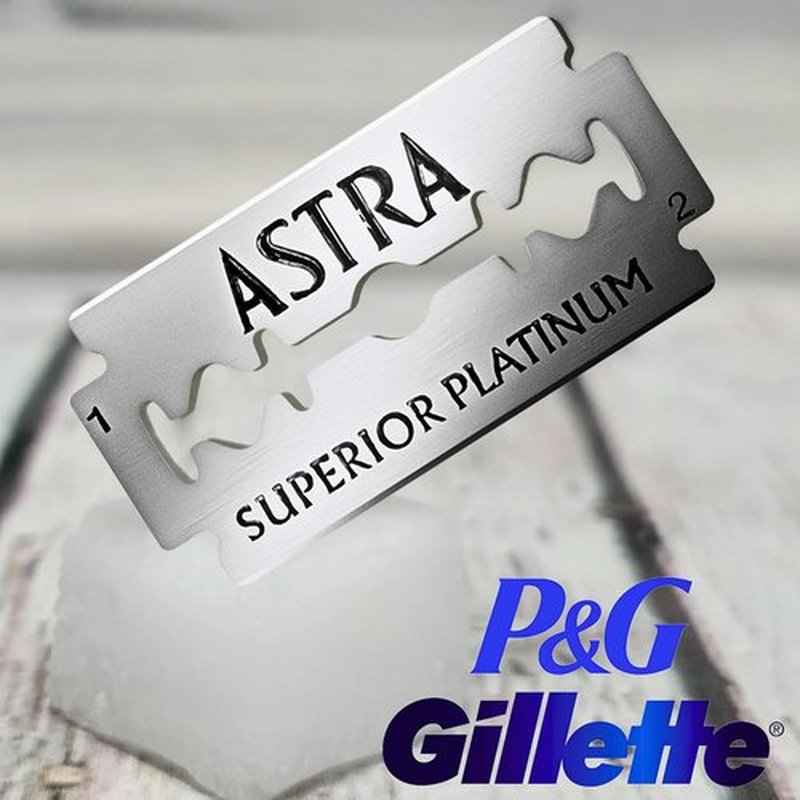 Astra Platinum Double Edge Safety Razor Blades - 50 Premium Blades for a Smooth Shave