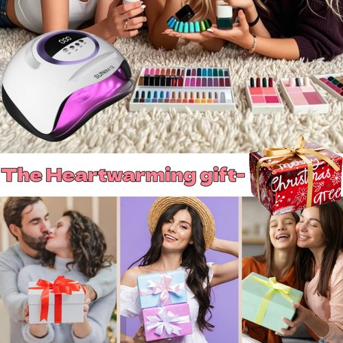 300W Professional UV LED Nail Lamp with 72 Beads & Smart Auto Sensor - Fast Curing Gel Dryer with 4 Timer Settings, Digital Display for Gel Polish on Hands and Feet