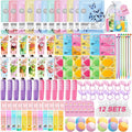 UUNZ 144 PCS Spa Party Supplies for Women, Spa Party Favors Include Face Masks Skincare, Hand Cream, Lip Balm, Eye Mask, Lip Mask,Foot Bath Bomb, Hair Brush, Spa Birthday Sleepover Party Supplies