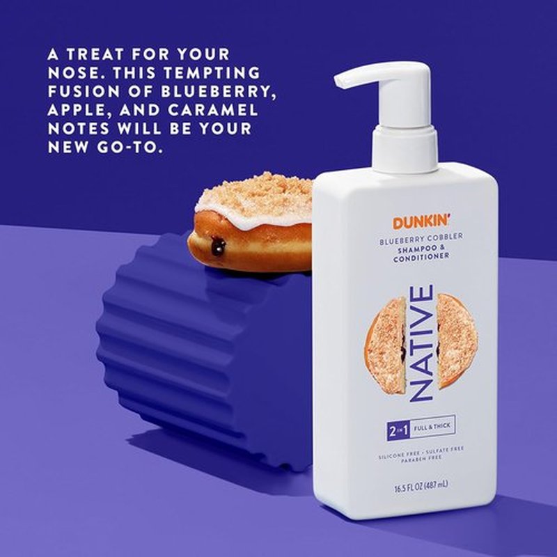 Native | 2-in-1 Shampoo and Conditioner - Limited Edition Blueberry Cobbler | 16.5 oz