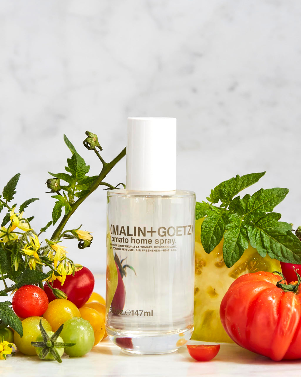 MALIN+GOETZ Tomato Home Spray, 5 Oz., Alcohol-Free Odor Absorber, Natural Ingredients, Use in Any Space Including Bathroom, Kitchen, and Living Room, Air Freshener