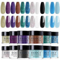 Eodci 12 Pcs Nail Dip Powder Set, 12Colors Glitter Blue Gold Silver Snow Dipping Powder Kit, Black White Nail Art Manicure Salon DIY for Daily at Home Party Gifts for Women