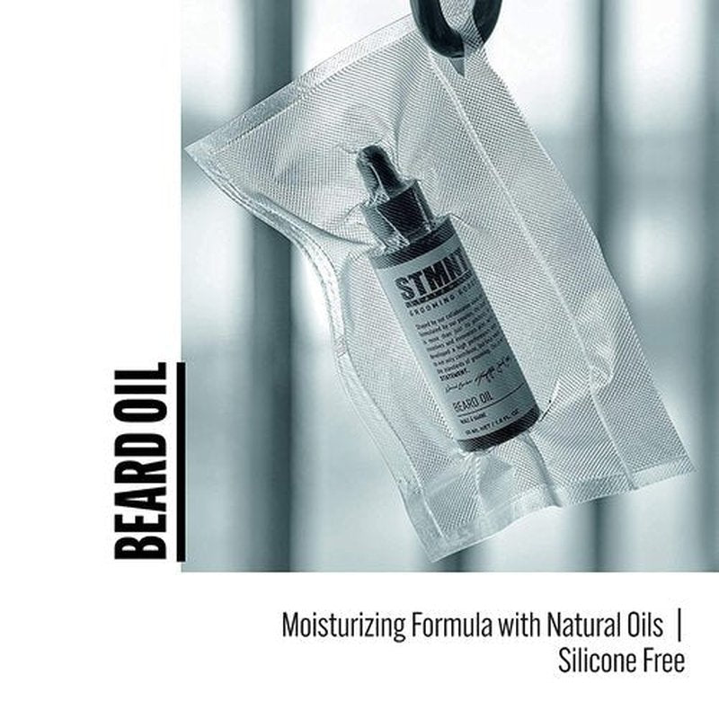 STMNT Grooming Goods Beard Oil - Moisturizing Natural Oil Formula | 1.6 oz | Silicone-Free