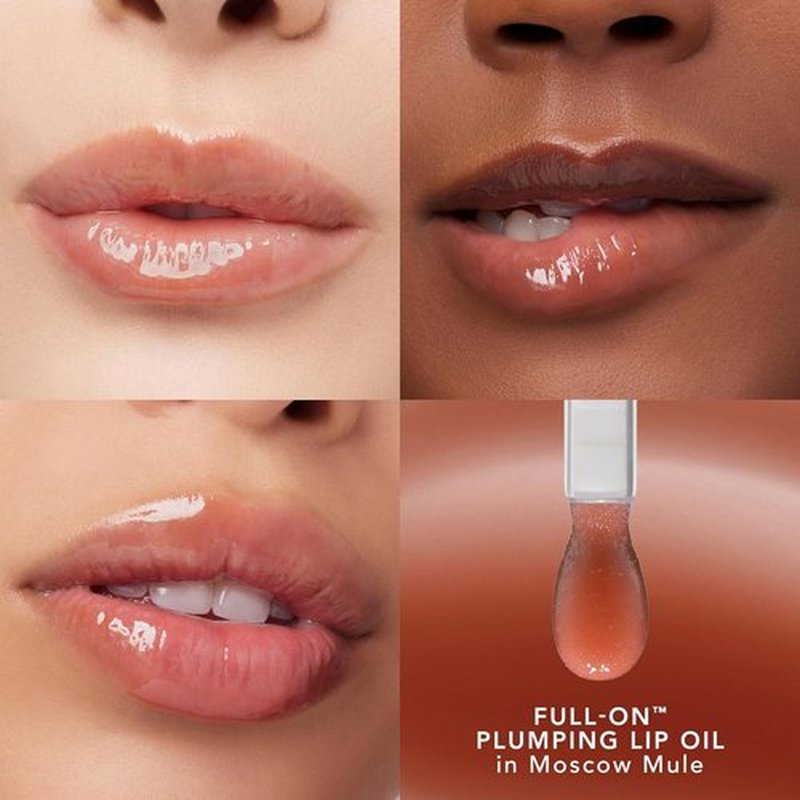 BUXOM Full-On Plumping Lip Oil - Nourishing Tinted Gloss with Juicy High-Shine Finish | Non-Sticky & Cruelty-Free