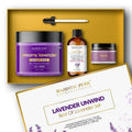 Majestic Pure Lavender Essential Oil & Body Scrub Set | 100% Pure & Natural Gift Set | Relaxing & Stress relief | pack of 3