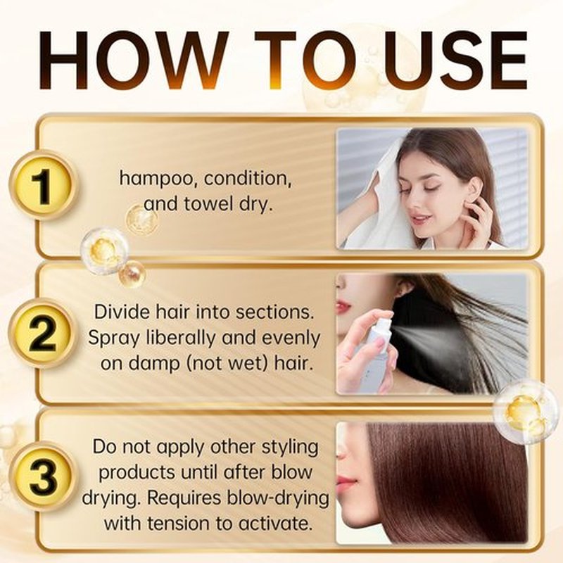 Immetee Antifrizz Hair Spray - Instant Straightening & Frizz Control for Silky Smooth Hair | 150ml