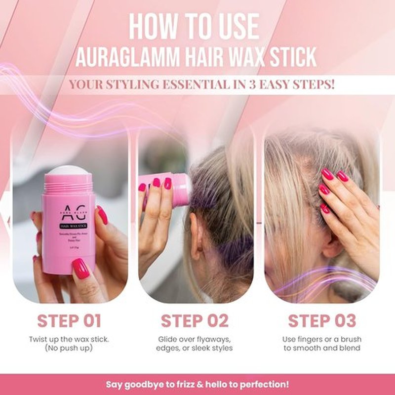 Skiennix Hair Wax Stick - Anti-Frizz Hair Tamer for Women & Kids | All-Day Hold & Smooth Finish