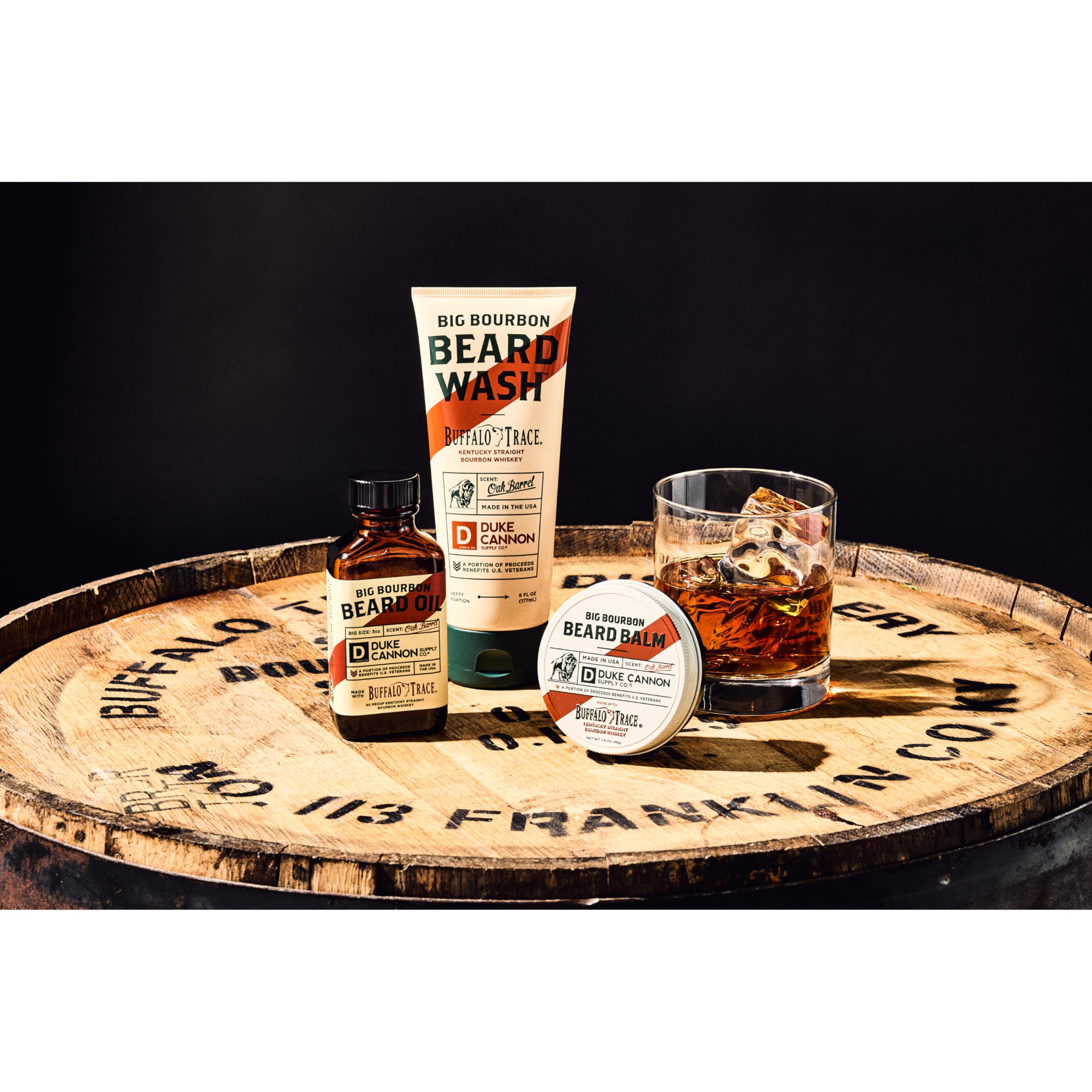 Duke Cannon Great American Beard Oil with Budweiser - Natural Conditioning with Apricot Kernel Oils, Warm Cedarwood Scent, 3 oz.
