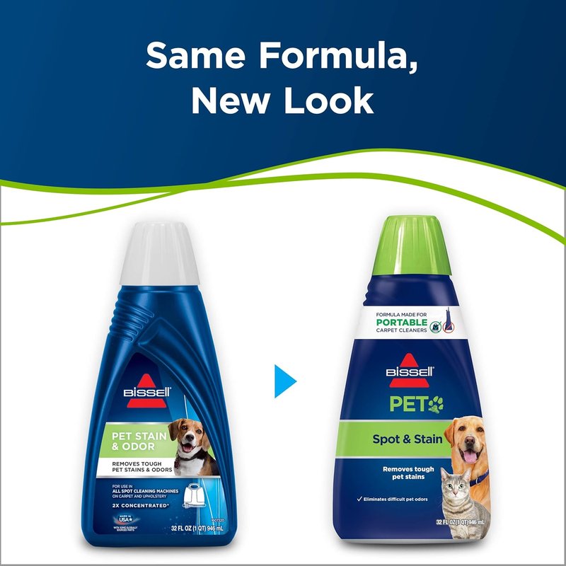 Bissell 74R7 Portable Pet Stain & Odor Removal Machine Formula - 32 Ounce Solution