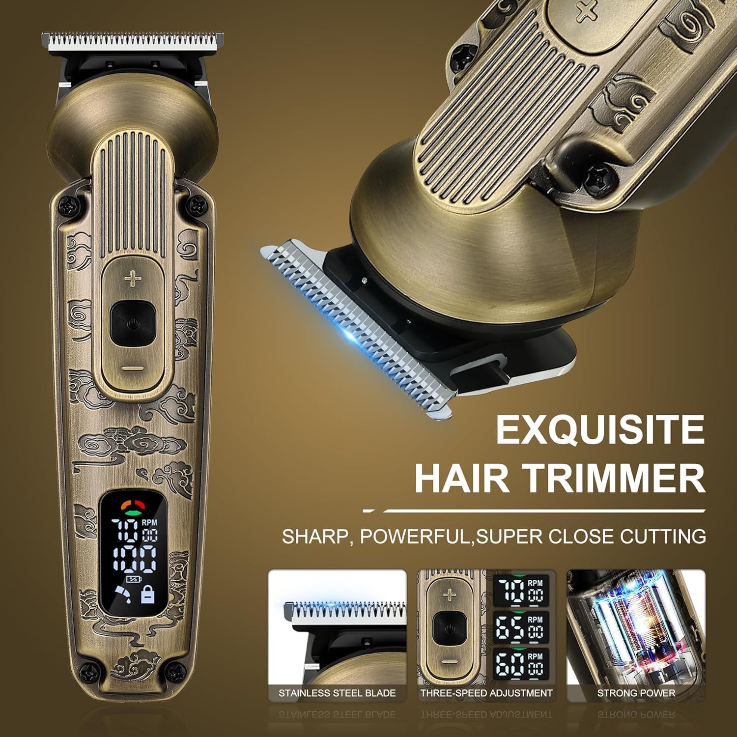Scttomon Foil Shavers for Men Beard Trimmer Electric Razor for Men Bald Head Hair Shaving Kit Cordless Waterproof