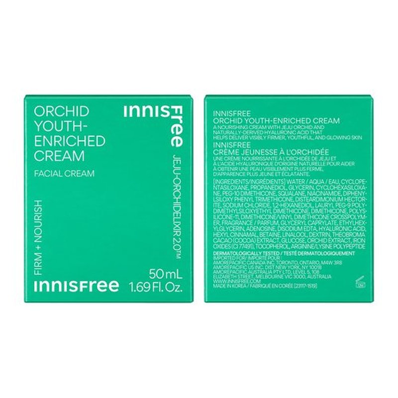 innisfree Orchid Youth-Enriched Cream, Korean Face Moisturizer for Firming, Hydration, and Youthful Skin