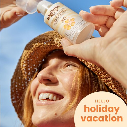 Hawaiian Tropic Weightless Hydration Lotion Sunscreen SPF 30 - Travel Size 1.7oz | Essential Sun Protection for Face
