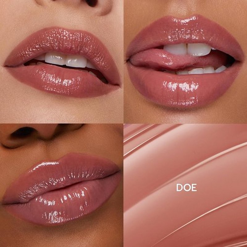 ColourPop So Juicy Plumping Lip Gloss Balm - Hydrating, Non-Sticky Formula with Peptides - Visibly Plumps Lips & Buildable Color - Doe (0.07 oz)