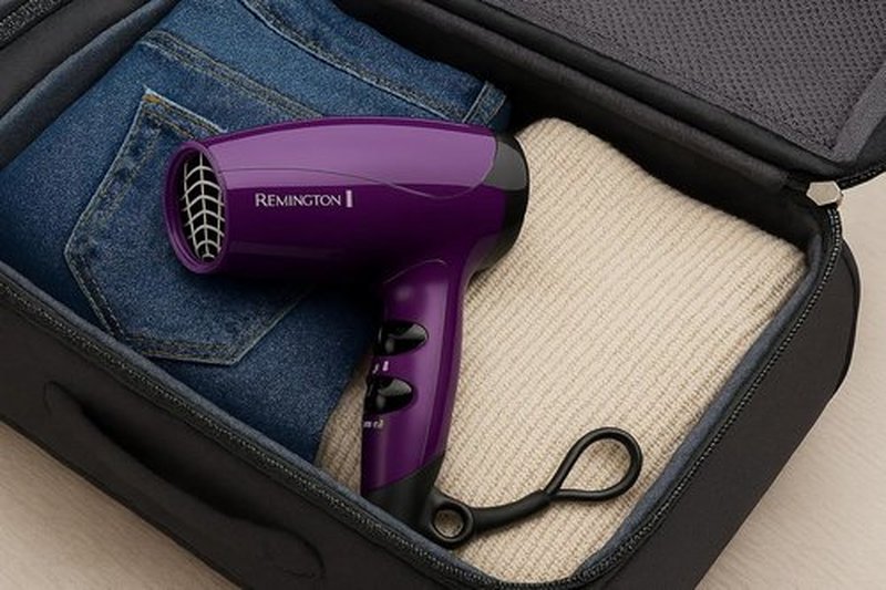 Remington Ionic Compact Hair Dryer - 1875 Watts, Travel Size, 3 Heat & 2 Speed Settings