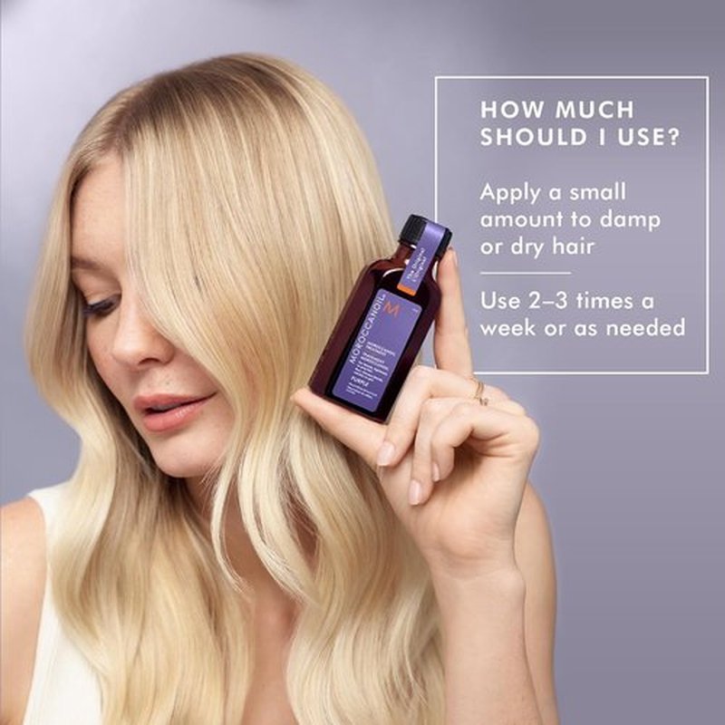 Moroccanoil Purple Hair Treatment Oil - Nourishing Formula for Blonde Hair Care