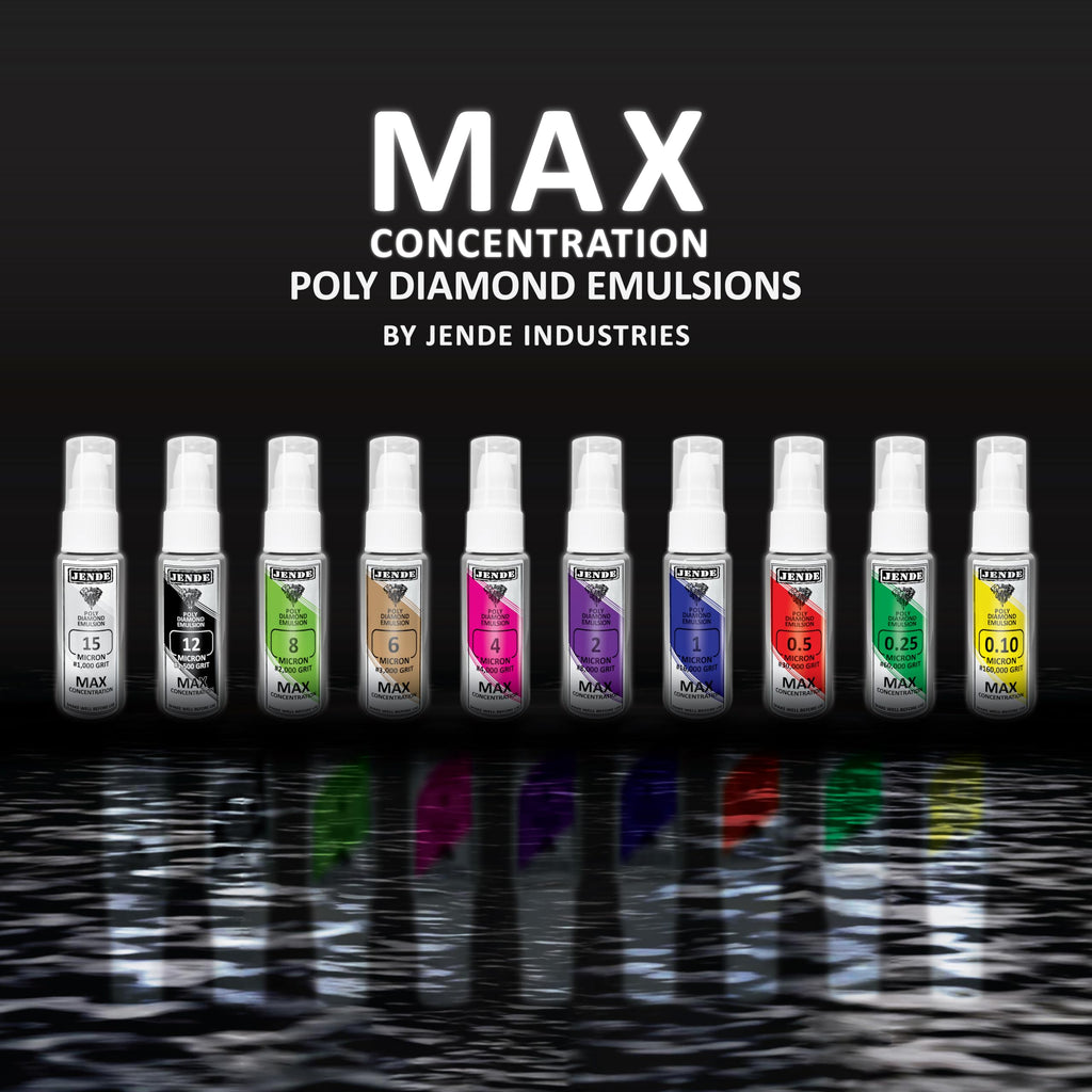 Jende 1 Micron Max Concentration Poly Diamond Stropping Emulsion 20ml - Higher Diamond Carat level