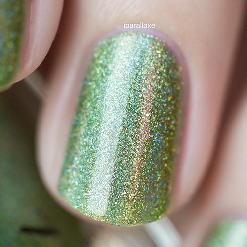 ILNP 1UP Lime Green Holographic Nail Polish - Long-Lasting, Chip Resistant, Vegan & Non-Toxic | 12ml