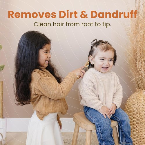 Skiennix Detangling Hair Brush - Gentle Knot Remover with Flexible Bristles | Lightweight Ergonomic Design, White