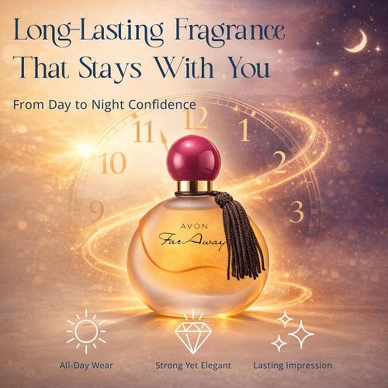 AVON Far Away Eau de Parfum for Women - Long-Lasting Amber Floral Scent - Elegant Travel Size 1.7 fl oz