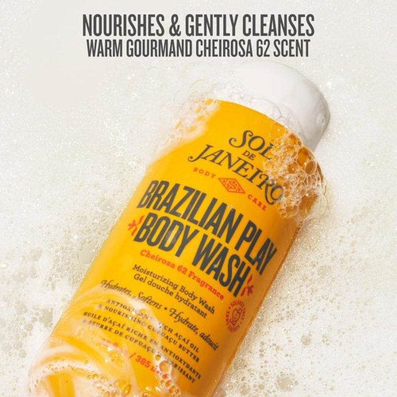 Sol de Janeiro Body Wash & Bum Bum Scrub Duo - Nourishing Shower Set for Radiant Skin