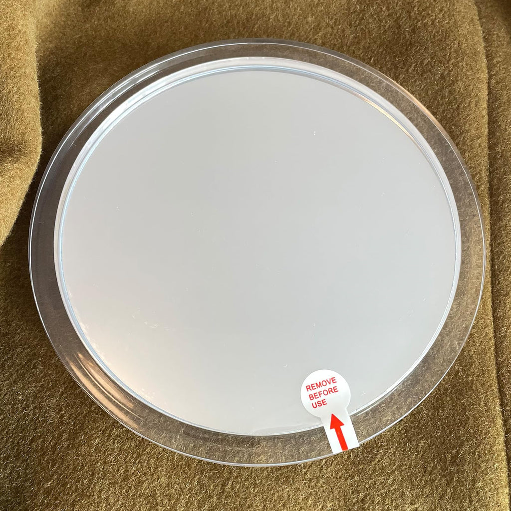 YoHumk Fogless Shower Mirror for Shaving and Makeup with 3 Removable Powerful Suction Cups, Shatterproof Anti Fog Mirror for Shower and Bathroom, Glassless Safety Kids Mirror
