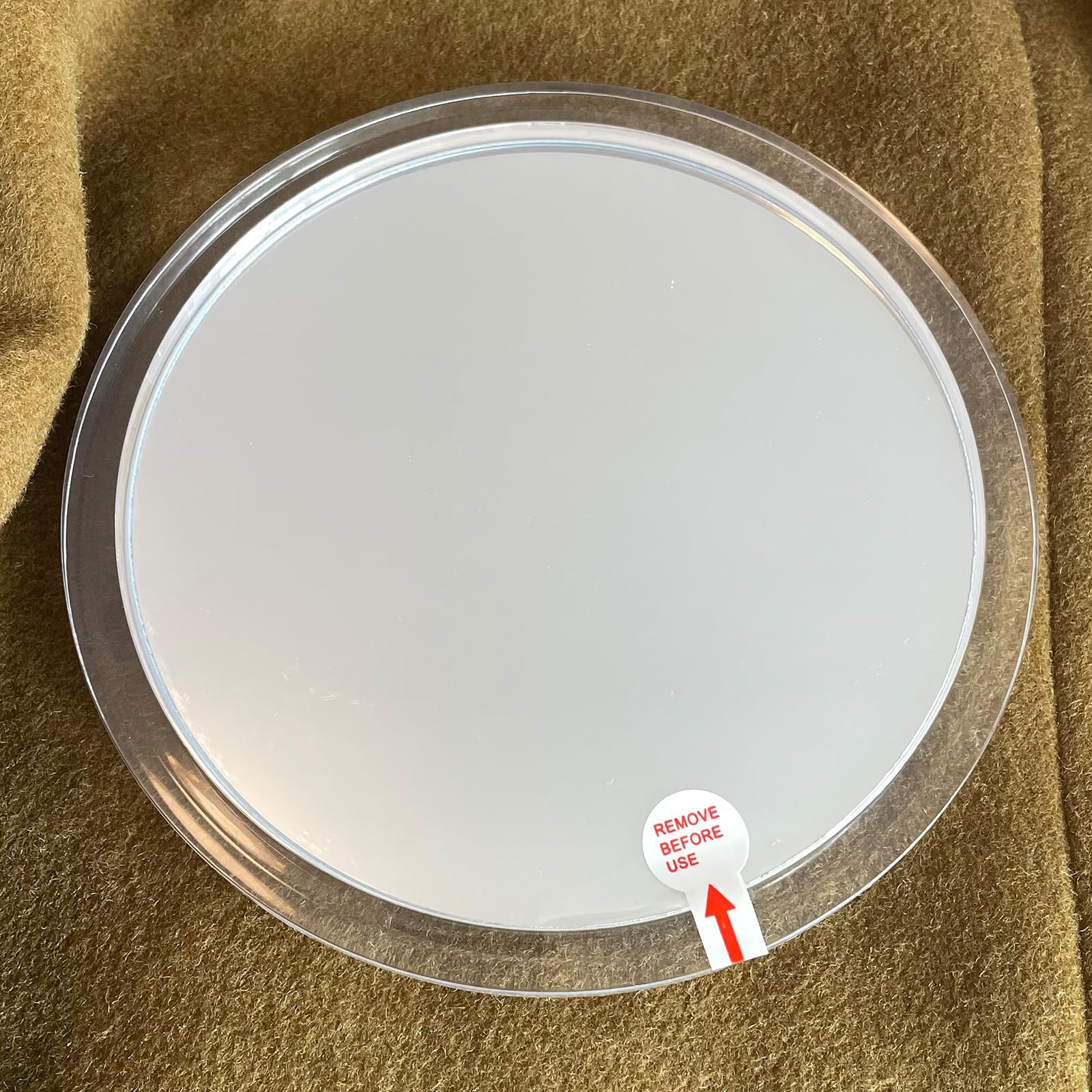 YoHumk Fogless Shower Mirror for Shaving and Makeup with 3 Removable Powerful Suction Cups, Shatterproof Anti Fog Mirror for Shower and Bathroom, Glassless Safety Kids Mirror