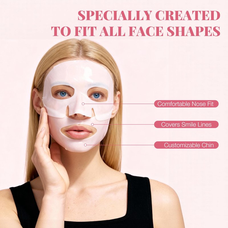 Yargkos 8 Pcs Collagen Facial Mask, Real Deep Overnight Hydrogel Face Sheet Mask Skincare, Moisturizing Hydrating Jelly Gel Mask, Elasticity Improvement, Pore Minimizing, Self Care Gifts for Women