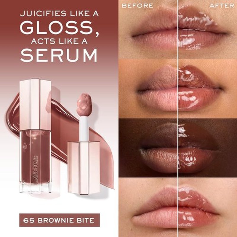 Lancôme Lip Idôle JuicyTreat Oil-in-Gloss - 24HR Hydrating Formula with Squalane for Instant Shine