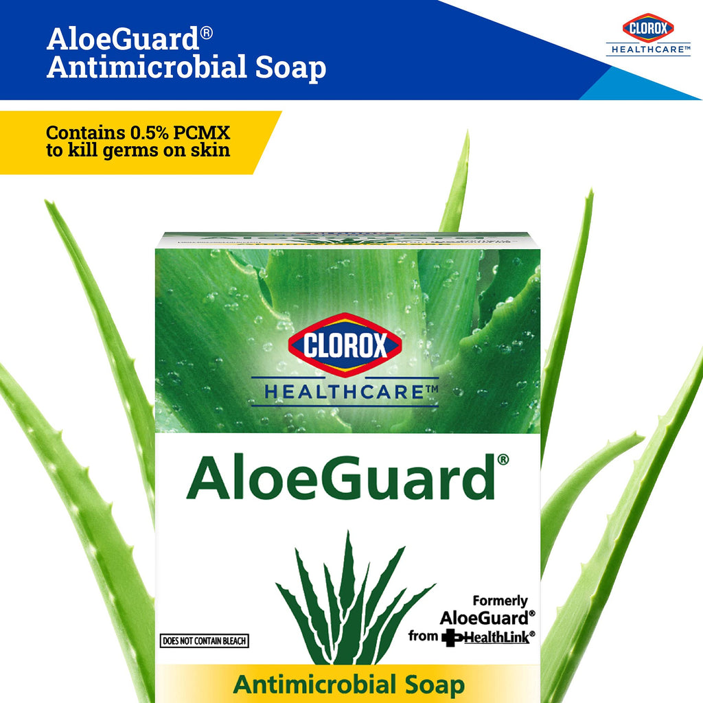 Clorox Healthcare AloeGuard Antimicrobial Hand Soap Refill Bag, Triclosan-Free Liquid Hand Wash with Aloe Vera and Vitamin E, Bag-in-Box Design for Dispenser Refilling, FDA Registered, 27 Fl Oz