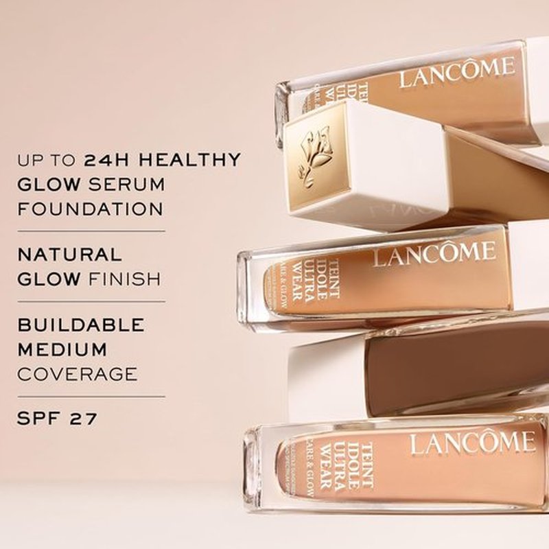 Lancôme Teint Idole Ultra Wear Foundation - Hydrating, Longwear with SPF 27 | Medium Buildable Coverage