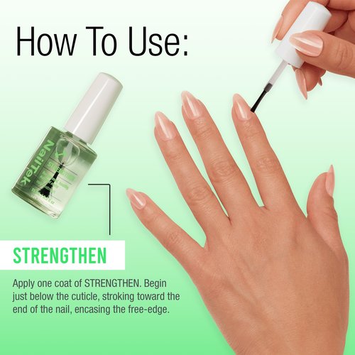 Nail Tek Nail Strengthener Formula 1 – Strengthening Nail-Polish Treatment for Normal & Healthy Natural Nails Growth, 0.5 fl oz