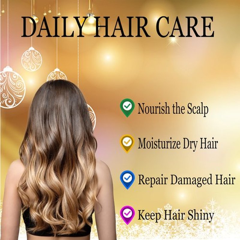 Hair Growth Oil Serum - Lightweight Hair Oil with Biotin,Castor & Rosemary for Thinning Hair - Visibly Thickening Treatment to Reduce Shedding,Hair Frizzy & Nourish Scalp - For Women & Men,60ml