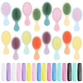 GGSTDDUP 32-Piece Mini Hair Brush & Comb Set - 16 Mini Hair Combs & 16 Detangler Brushes for Women, Kids, Toddlers, Girls & Babies with Curly Hair
