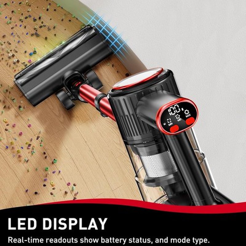 Skiennix Cordless Vacuum Cleaner - 45KPA Powerful Suction | 45-Minute Runtime, 8-in-1 Design for Home & Pet Hair