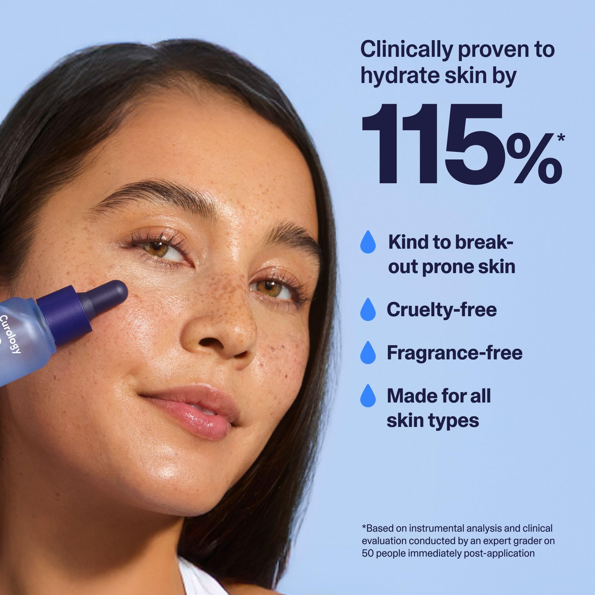 Curology Hydration Serum, Hyaluronic Acid-5 Complex Face Serum, Visibly Plumping, Smoothing, Hydrating Skin Care, 1 fl oz