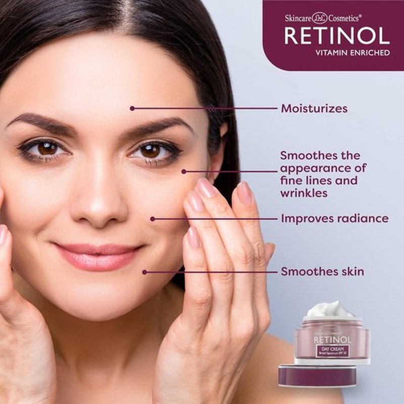 LIVAURA Retinol Day Cream SPF 20 - Broad Spectrum UVA/UVB Protection & Anti-Aging Moisturizer