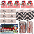 Lanties 12 Set Christmas Manicure Set Bulk Christmas Stocking Stuffers Women Nail Clippers Pedicure Kit 7 In1 Travel Stainless Steel Grooming Kits Funny Xmas Gifts for Employees Office Coworkers
