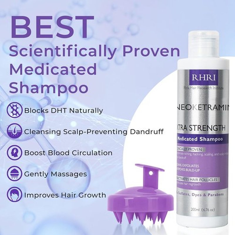 Skiennix Anti-Fungal Shampoo - Medicated Formula for Dandruff & Folliculitis | Soothes Itchy Scalp | Paraben-Free