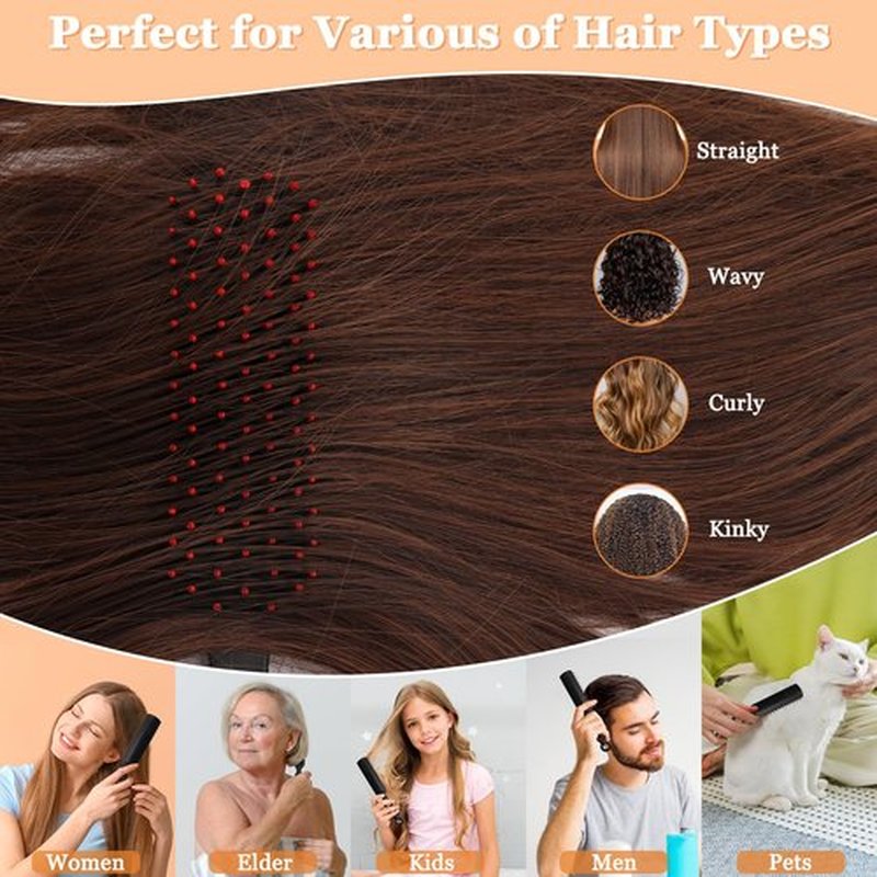 NICEMOVIC Hair Brushes Bulk 110 Pack for Women, Homeless Bulk Hair Brush Comb Set Disposable Individually Wrapped Homeless Care Package Supplies Bulk Hair Combs Hygiene Supplies for Shelter Hotel