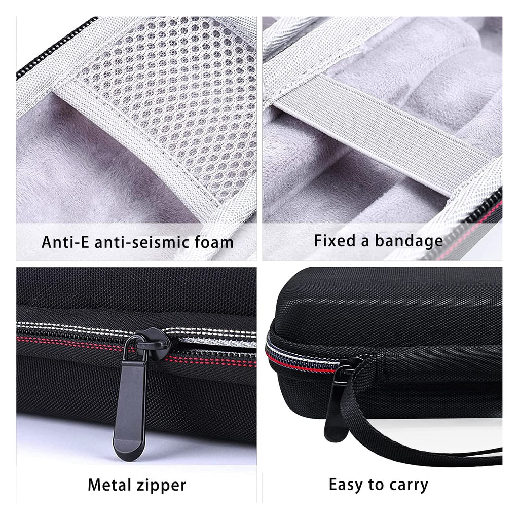 LinMei Hard Travel Case for Electric Trimmers & Shavers - Protective Organizer Compatible with QP27XX, QP28XX and QP6XXX - EVA Shell with Accessory Pocket - Black (Case Only)