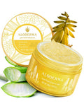 Aloderma Age-Defying 24K Gold Leaf Aloe Flower Essence Gel, Made within 12 Hours of Harvest - Luxurious Aloe Gel with Allantoin & Hyaluronic Acid for a Glowing, Shimmering, Youthful Complexion, 7oz