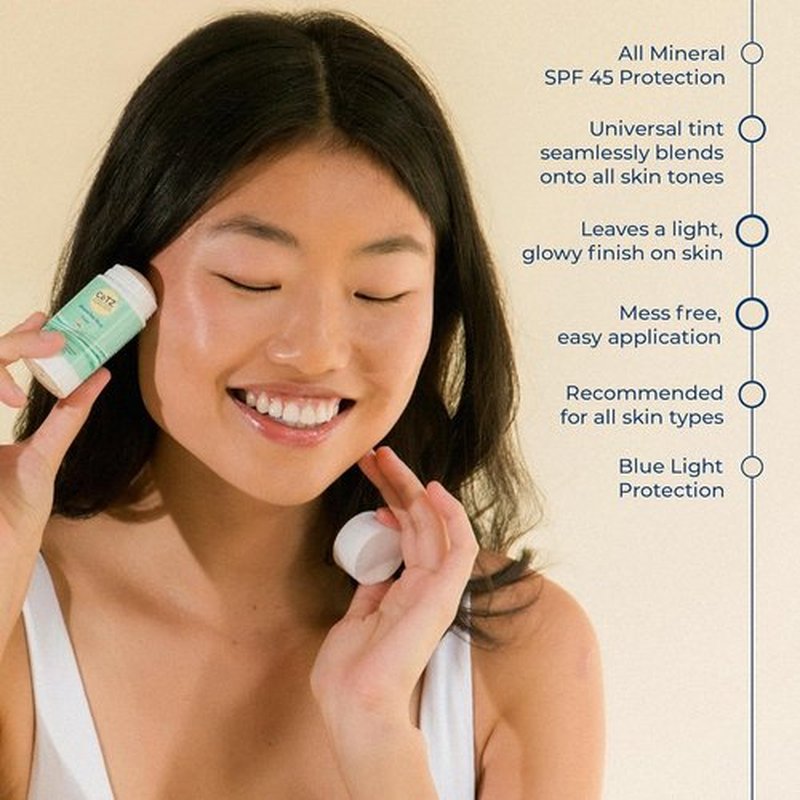 CoTZ Mineral Sunscreen Stick SPF 45 - Water Resistant Zinc Oxide Formula | Sheer Finish | 1 oz / 30 g