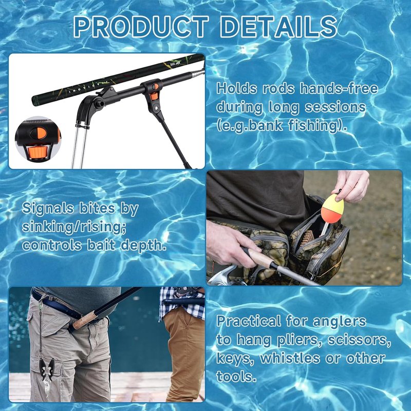 Fishing Advent Calendar - 24 Days of Christmas Surprises with Fishing Tool Kit & Tackle Lures
