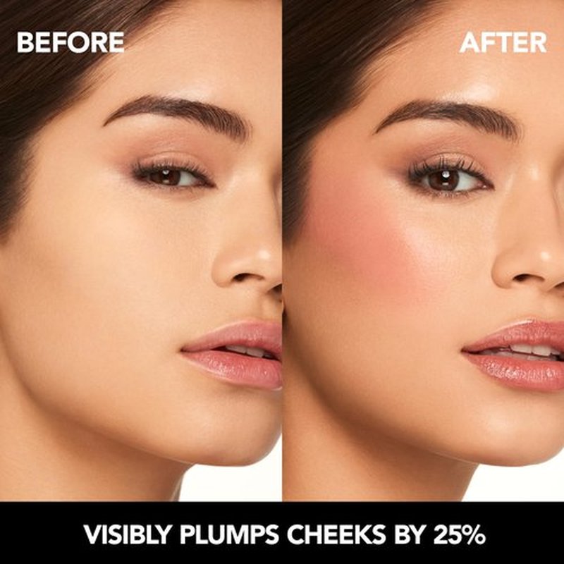 BUXOM Plump Shot Peptide Plumping Blush, Blissful Buff