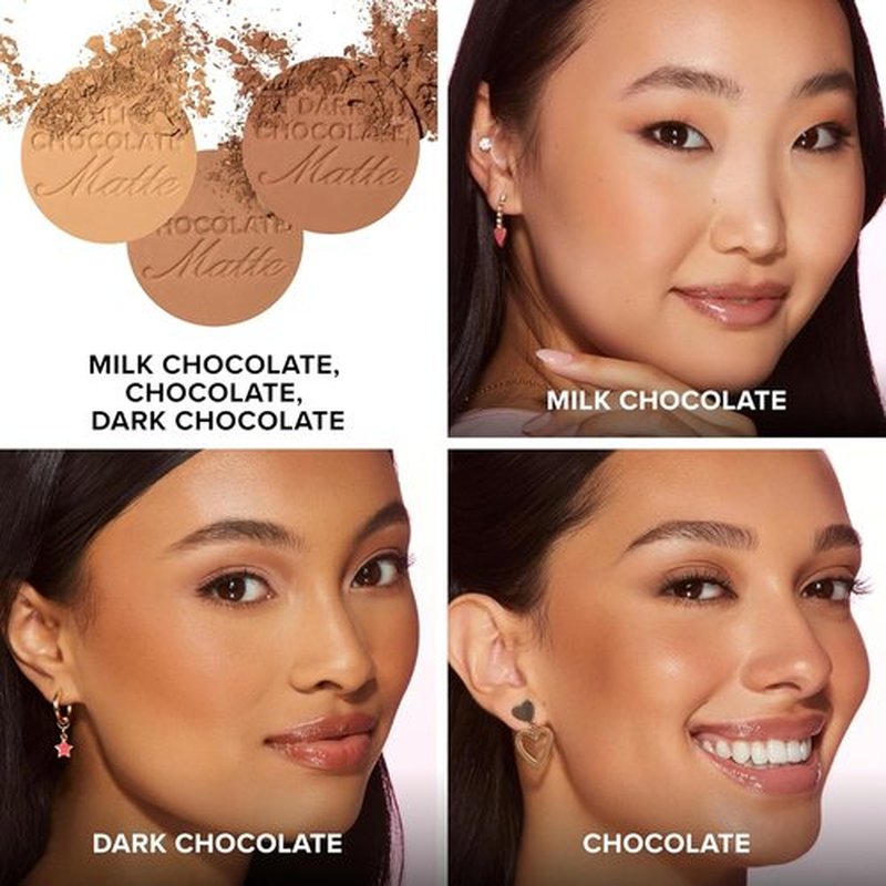 Too Faced Chocolate Soleil Matte Bronzer - Natural Skin Finish for a Blurred, Sun-Kissed Glow