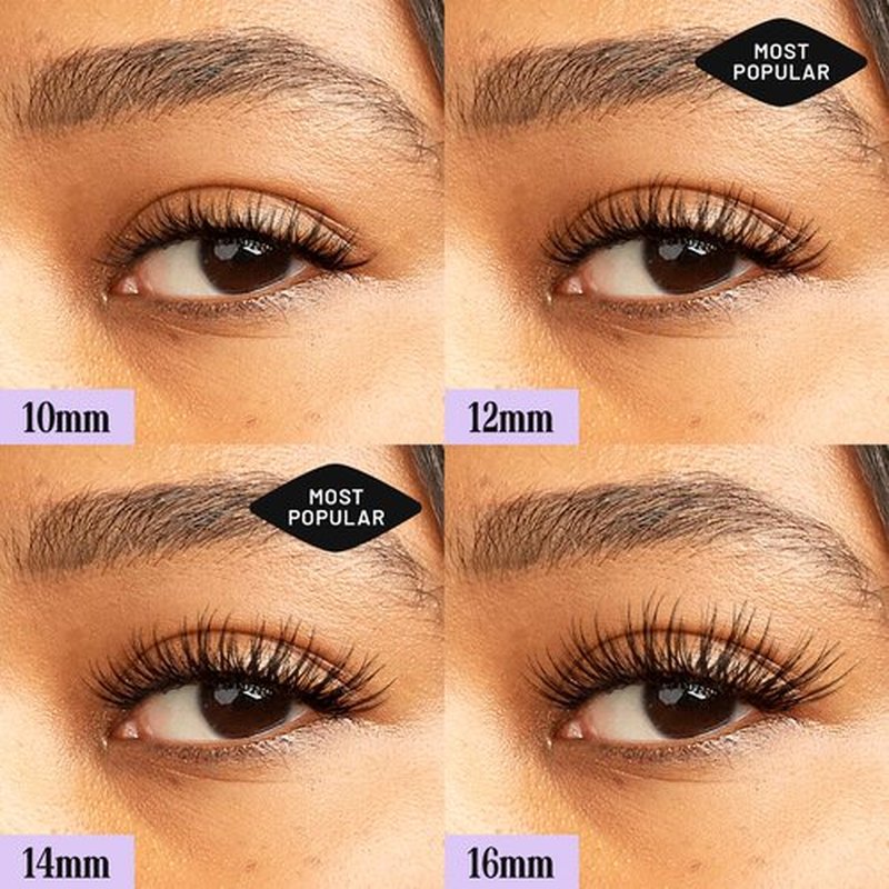 Lilac St - Prism Glamorous Faux Eyelash Clusters (12mm) - Dynamic & Fluttery Volume - DIY Lash Extension Wisps - Lightweight & Lifelike - Lasts 10 Days - Women Founded, Cruelty Free, Vegan - 10 Lashes