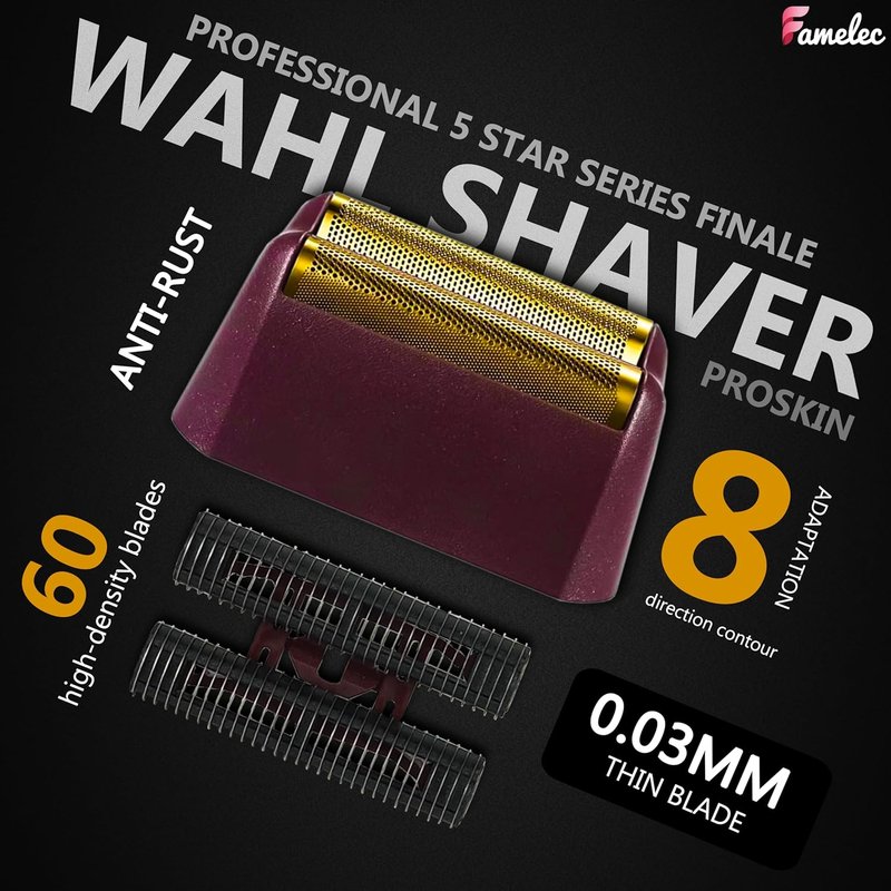 Wahl 5 Star Series Finale Shaver Foil Replacement - 2 Pack for Super Close Shaving Models