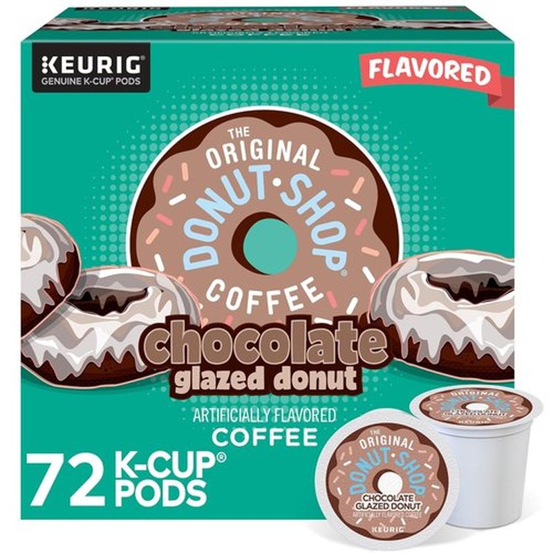 Original Donut Shop Coffee - Chocolate Glazed Donut K-Cup Pods - Medium Roast, 72 Count
